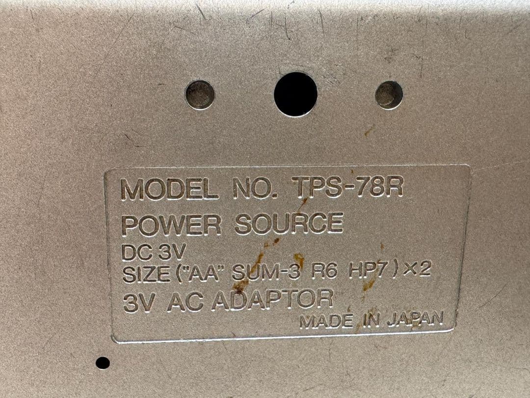 TECSTAR TPS-78R カセットプレーヤー AUTO REVERSE