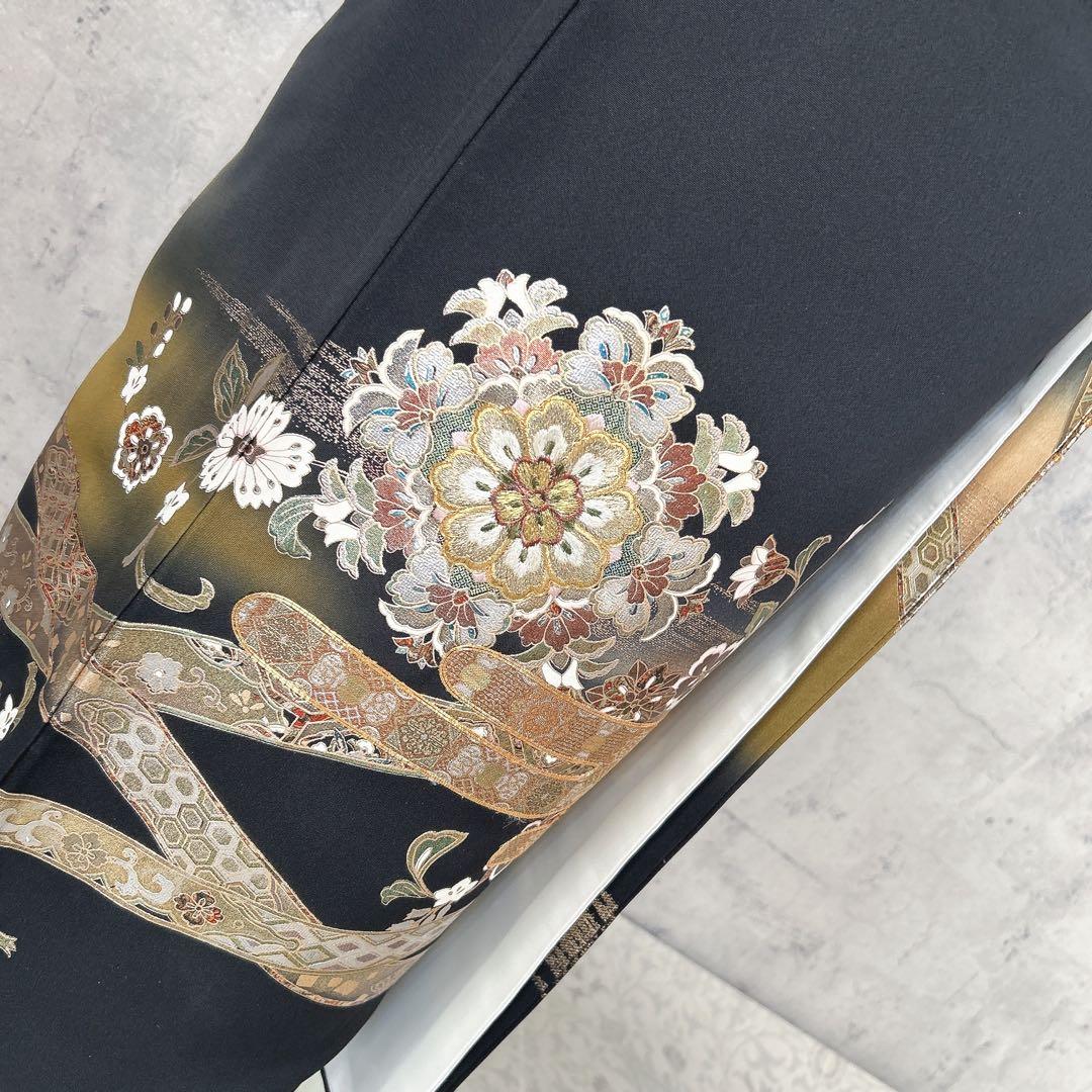 留袖　フルセット　黒留袖　ヤマト謹製　刺繍　豪華　作家物