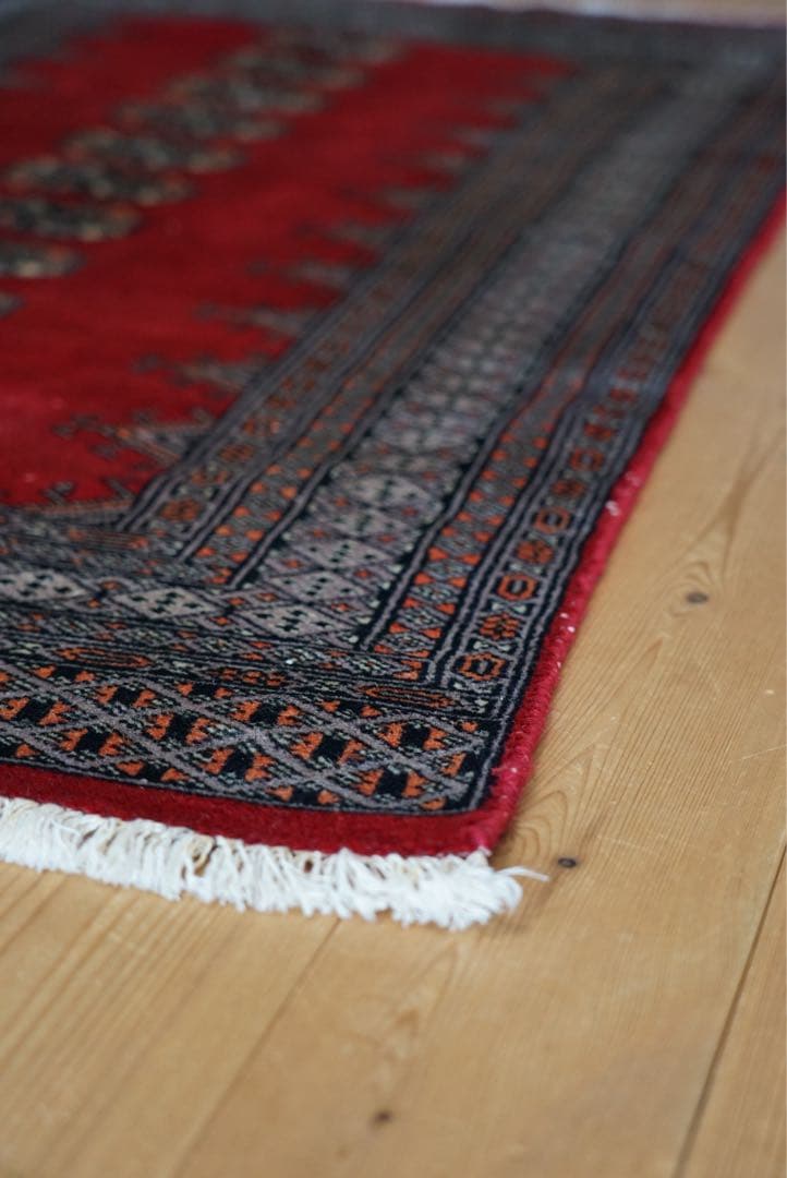 【小さめ】　トライバルラグ　ペルシャ　絨毯　ビンテージ