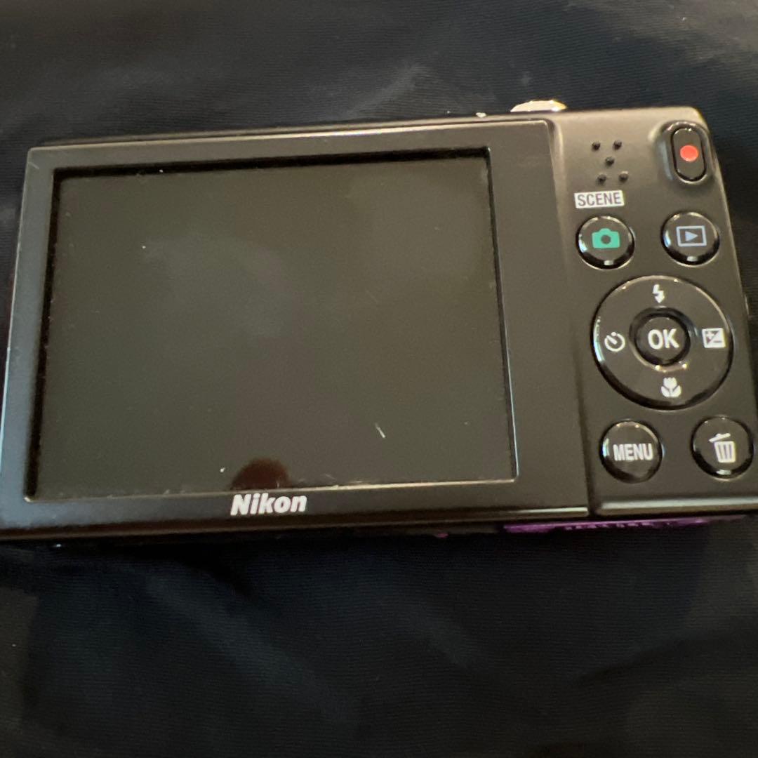 動作OK Nikon デジタルカメラ本体　紫coolpix S5100