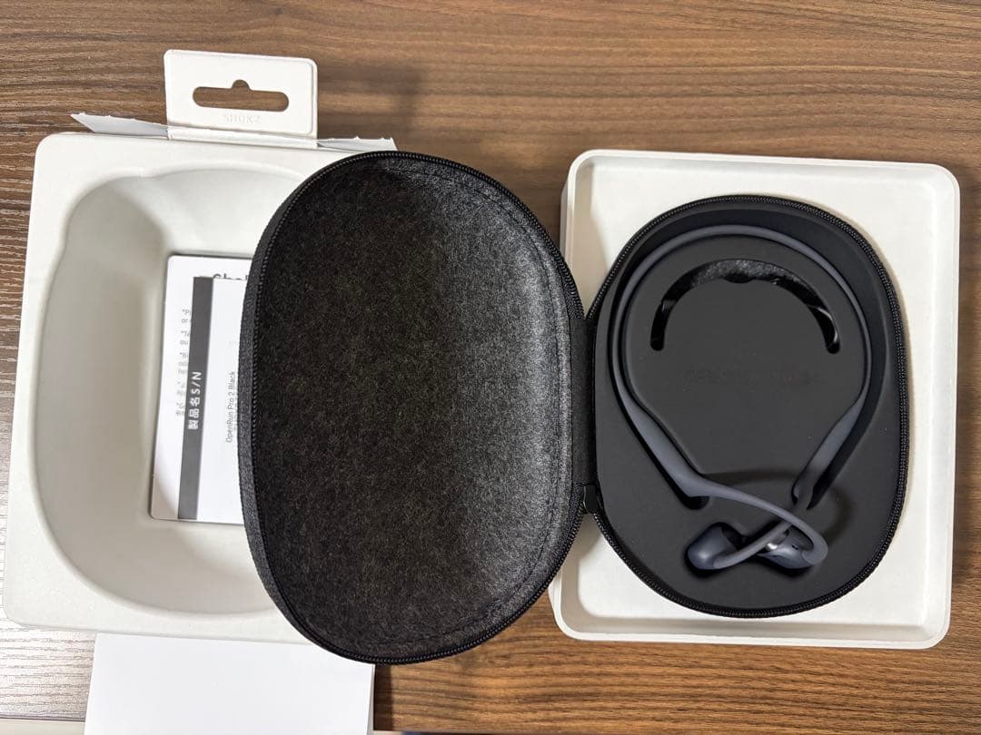 美品 Shokz OpenRun Pro 2 骨伝導イヤホン　ブラック