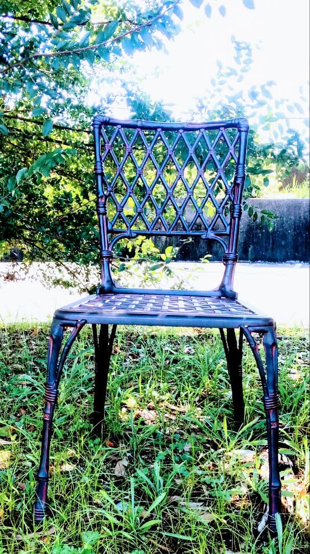 DESSI MOBELフィリピナス アンティーク ガーデニングチェア アルミ製