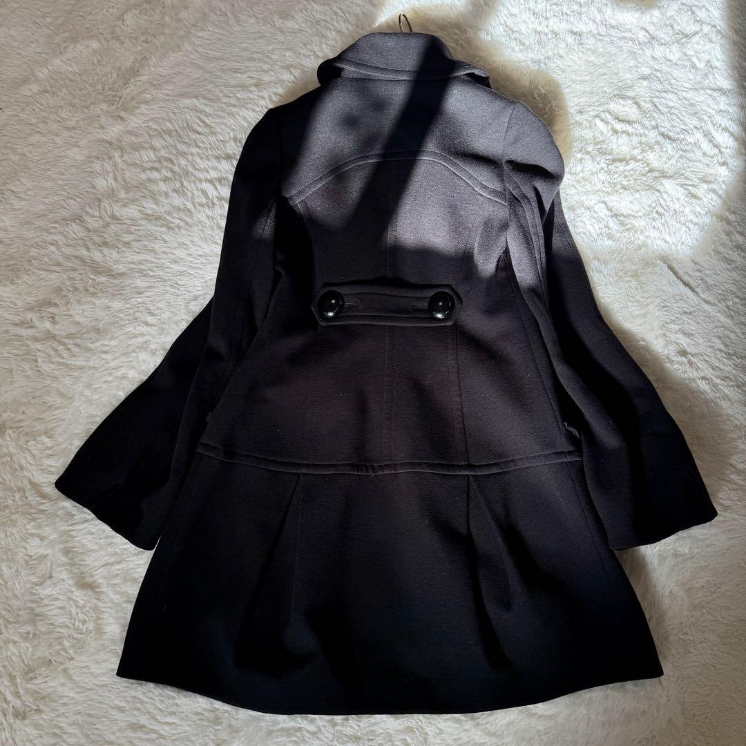 バーバリーブルーレーベル フレア コート Aライン ブラック 36