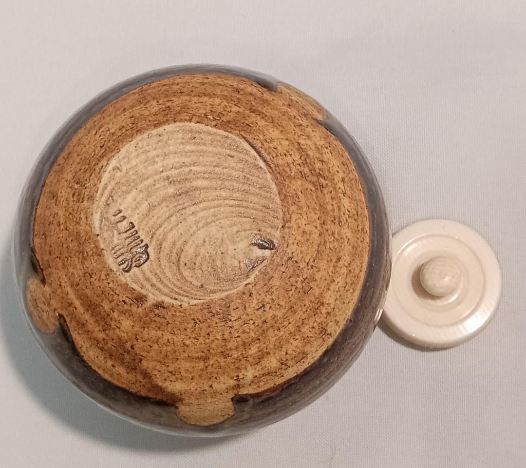 茶道具　中興名物茶入　美濃光寿作　中興名物相坂丸壺茶入　相坂金襴仕覆付　美品！！