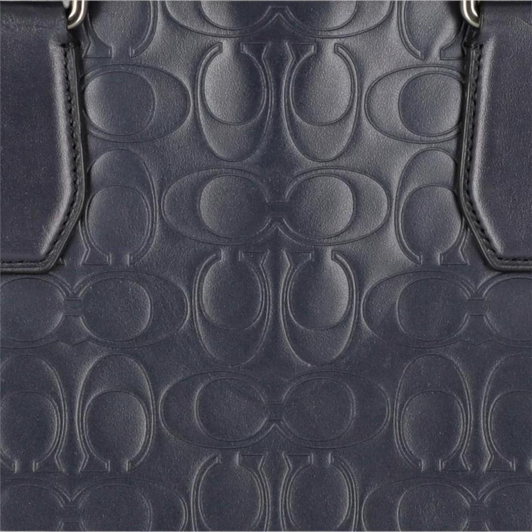 新品未使用 コーチ 2WAY バッグ ビジネスバッグ ブリーフケース ネイビー