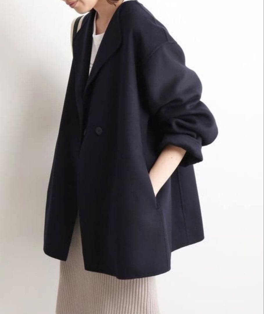 SLOBE IENA × HAMILTON ダブルフェイスショートコート