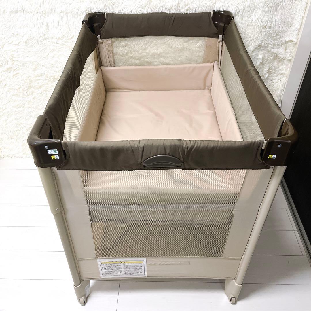 Aprica アップリカ ベビーベッド ココネル ココア 程度良好 美品