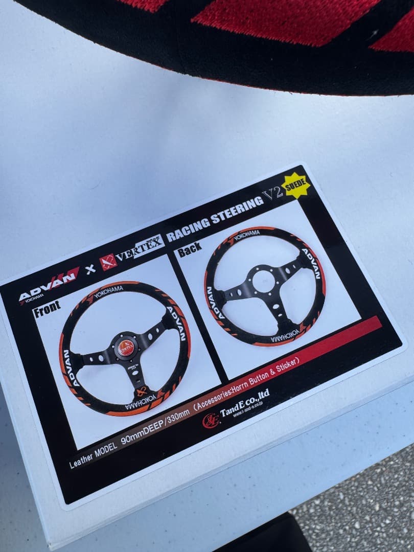 パーツ Vertex Steering Wheel ADVAN