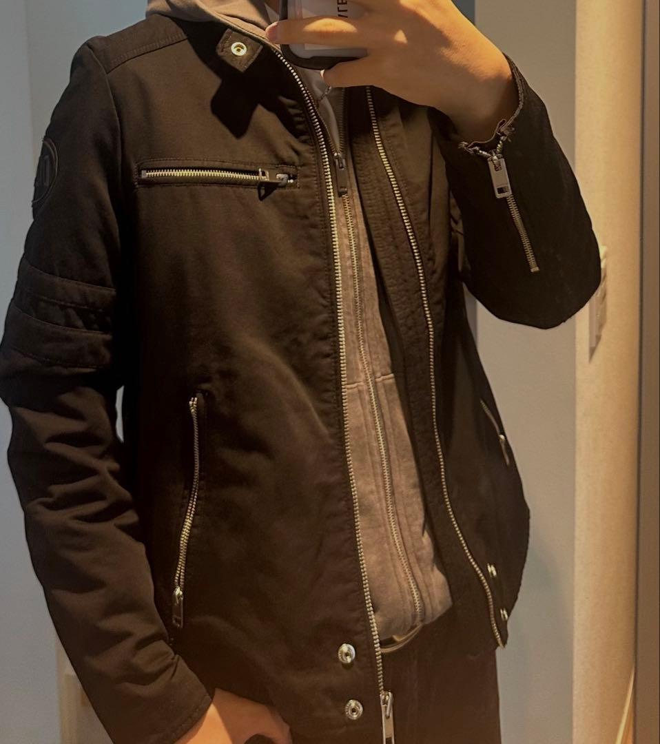 DIESEL ディーゼル コットン シングルライダース ブラック