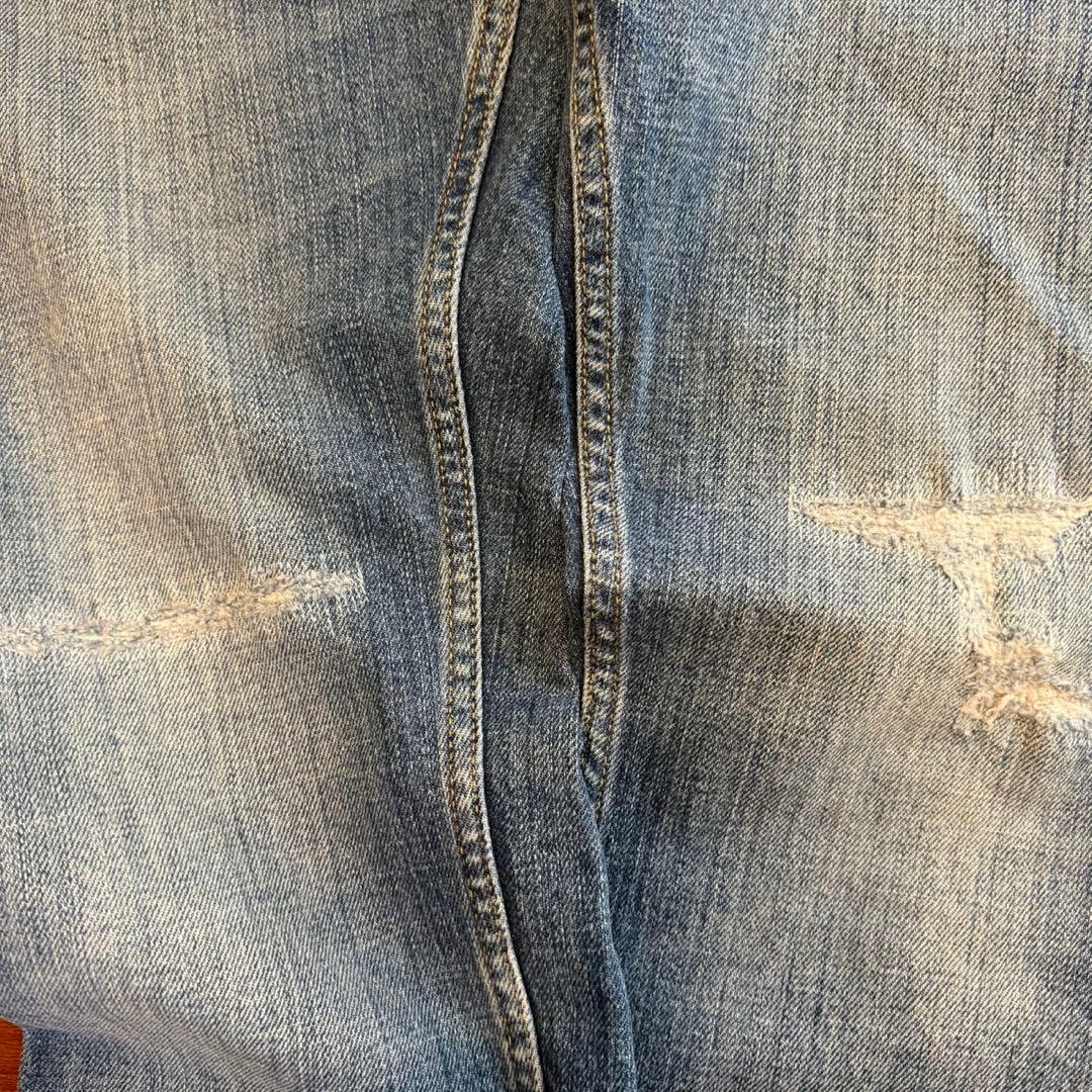 【mopipu.812】限定品DENHAMスリムフィット赤耳 トリコロール