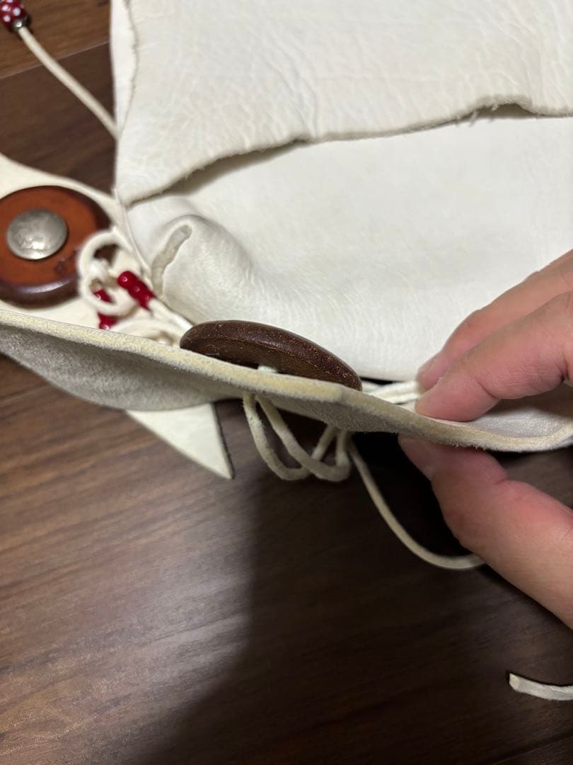 [一時専用]goro's ゴローズ ディアスキンバッグ コンチョ付きフェザーイー