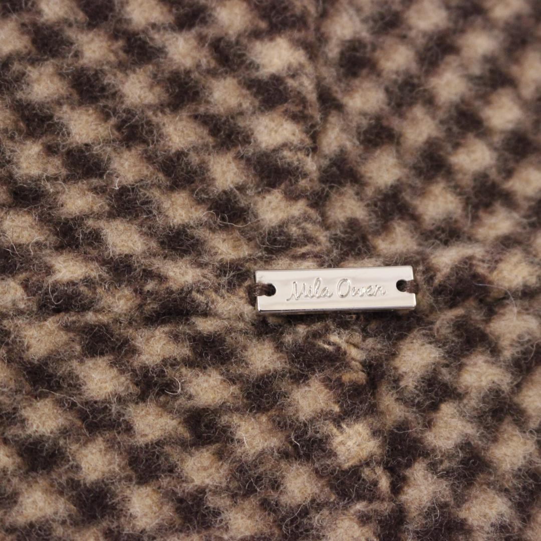 Mila Owen 川口春奈着用 接結ハーフ丈Aラインコート Fサイズ