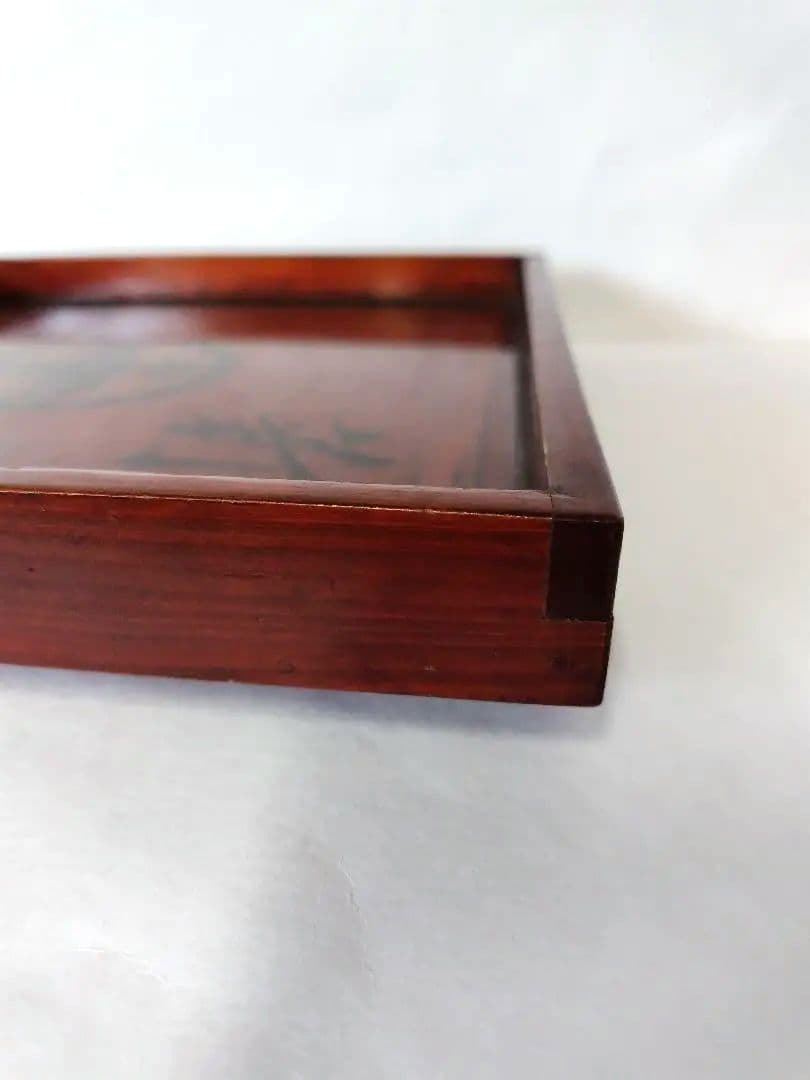 【希少品】古物　伊勢春慶　胡桃脚膳　くるみ脚膳　 岡村長四郎　アンティーク