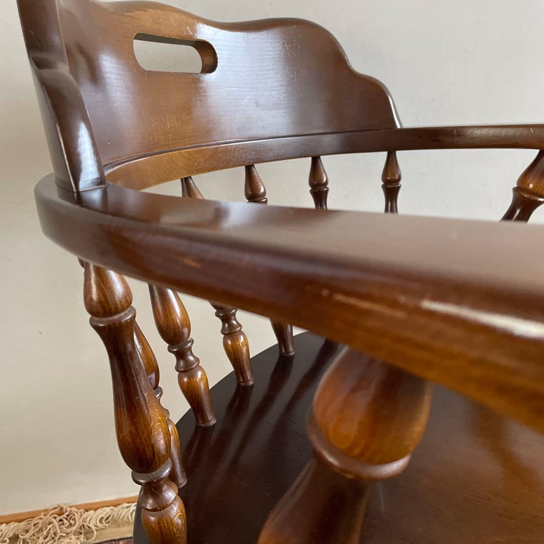 飛騨産業　キツツキマーク　ウィンザーアームチェア　穂高　キャプテンチェア