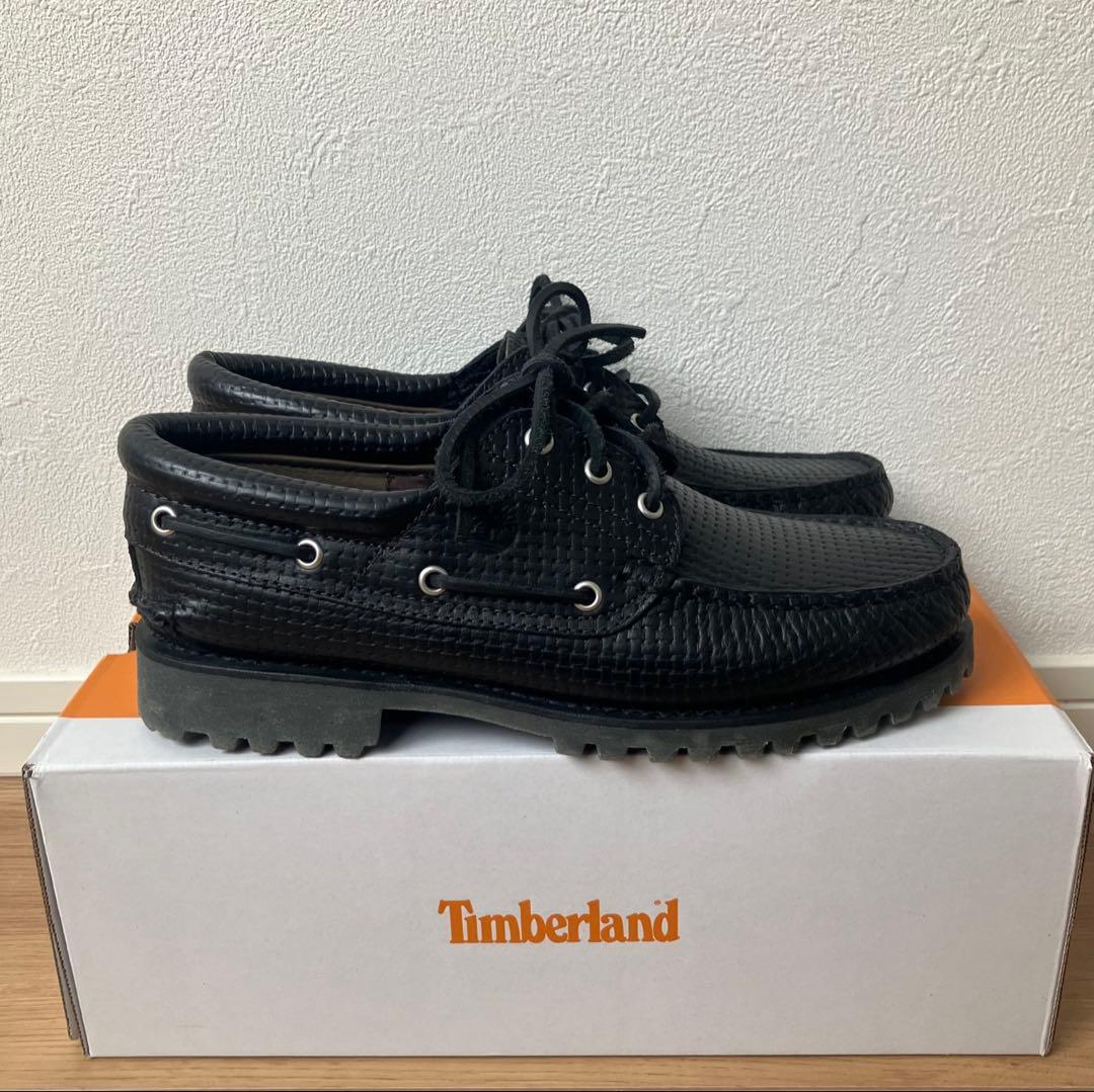 Timberland 3eye 27㎝　新品未使用　ブラック　オールレザー　希少