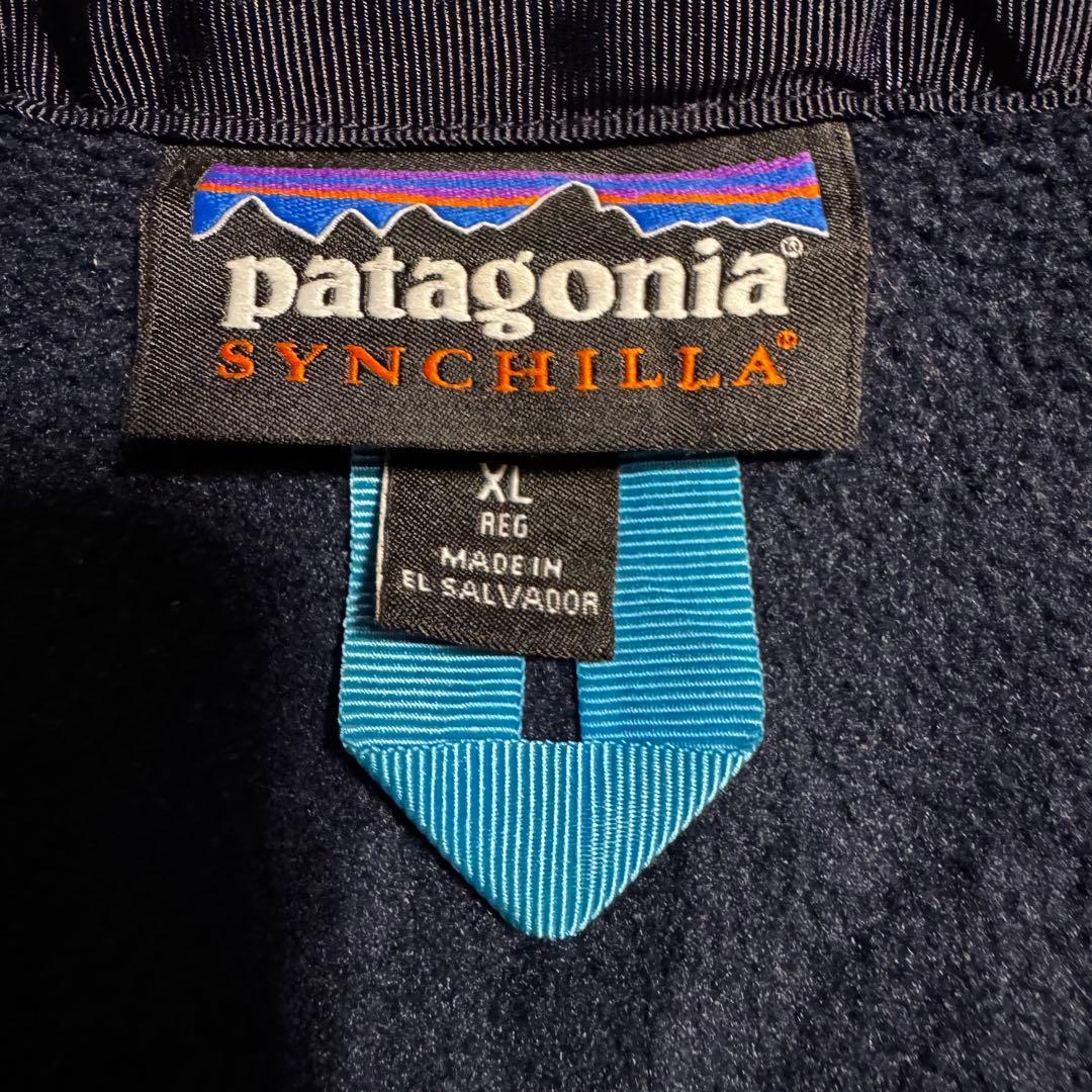 パタゴニア patagonia ベスト　フリース　シンチラ　赤　紺