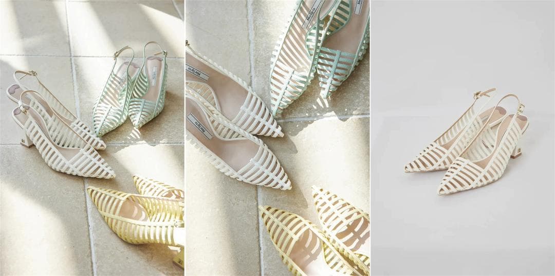 ハーリップトゥ Becca Slingback Sandals ホワイト 38