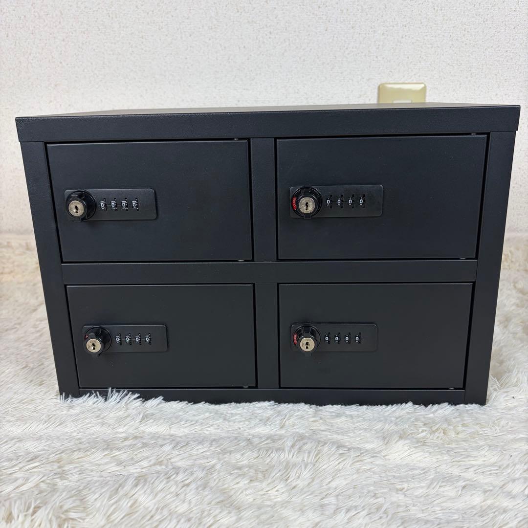 送料無料 貴重品ロッカー2個セット ダイヤル式 鍵付き