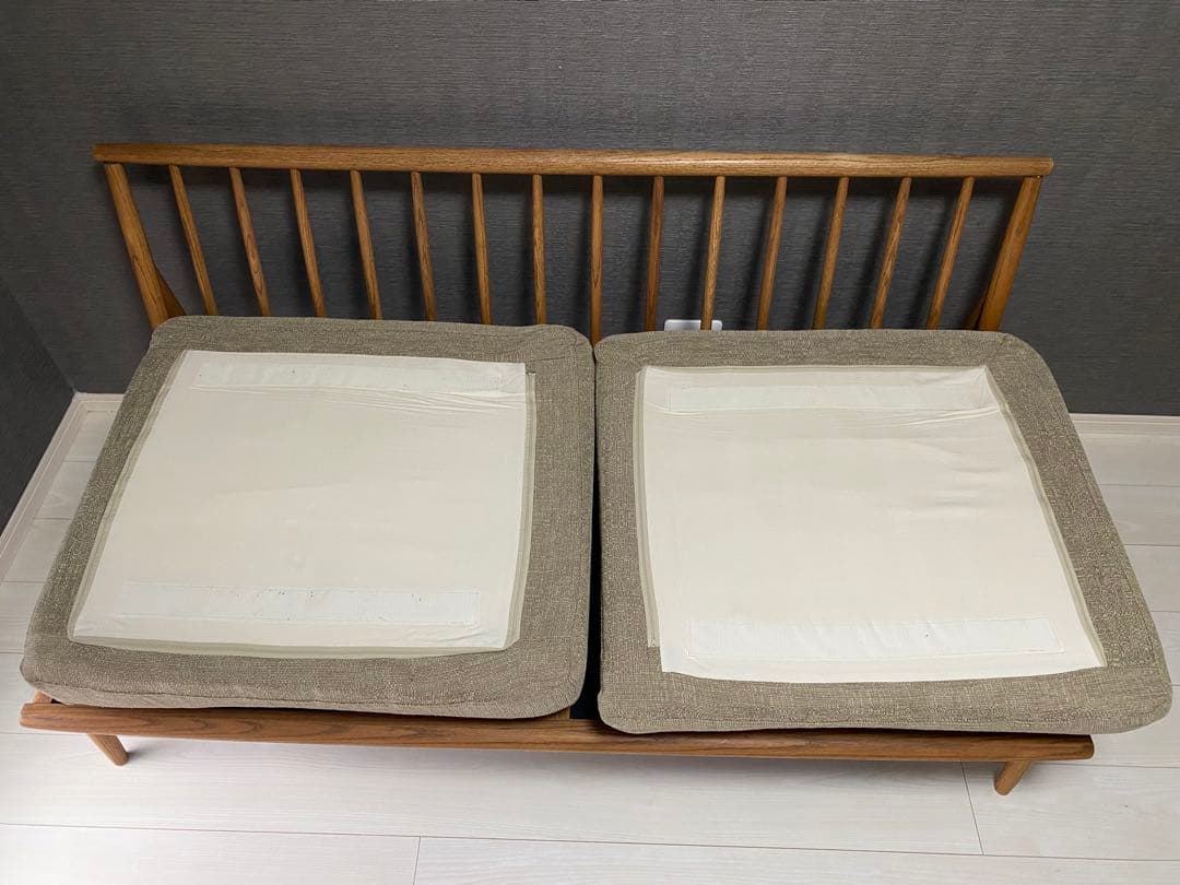 【美品】MOMO NATURAL クラウドソファー　２人掛け