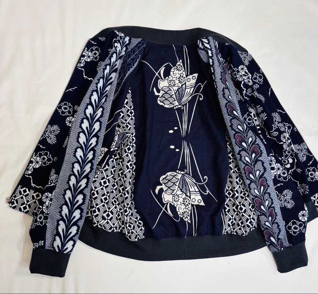 浴衣リメイク　95番パッチワーク仕様スカジャン風