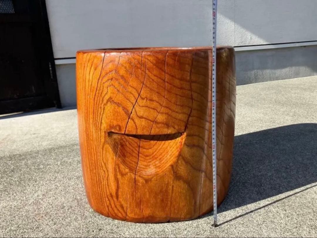 【中古臼】木製餅つき臼 フルメンテ済み No.14