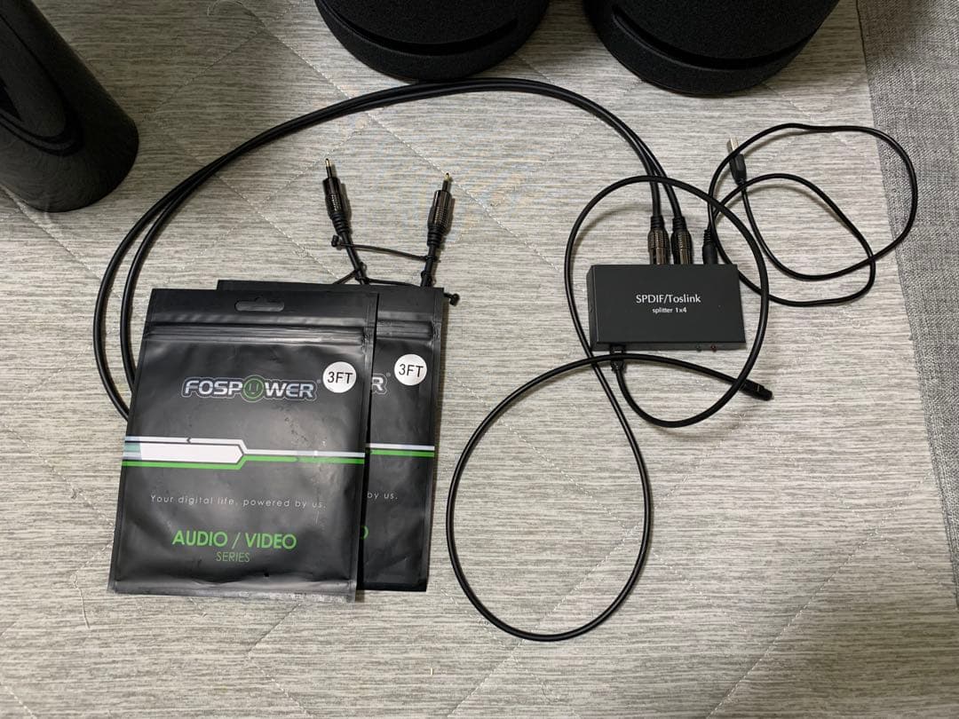 Echo Studio スピーカー　2個セット　オーディオケーブル付き