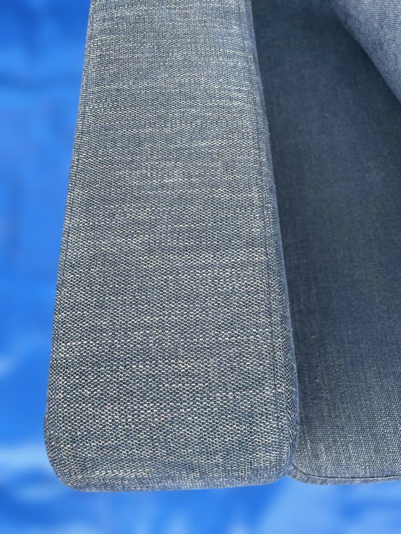 RELAXFORM リラックスフォーム 3人掛けカウチソファ 青L字