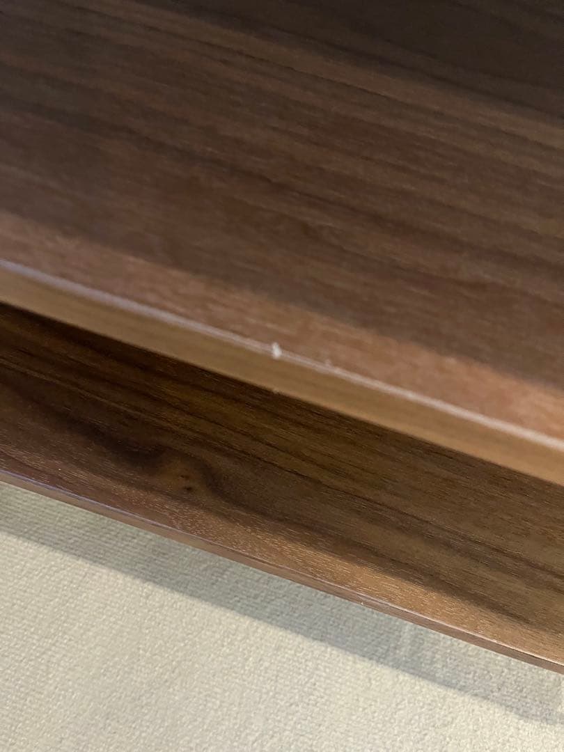 無印のステンレスユニットシェルフ　オーク材棚