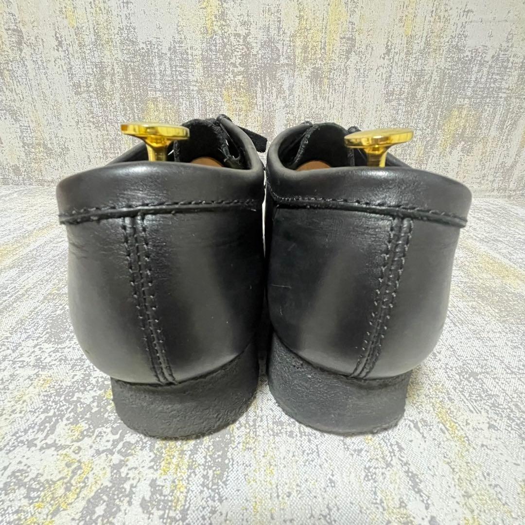 ★人気★クラークス ワラビー オールレザー【26.5】ブラック クレープソール