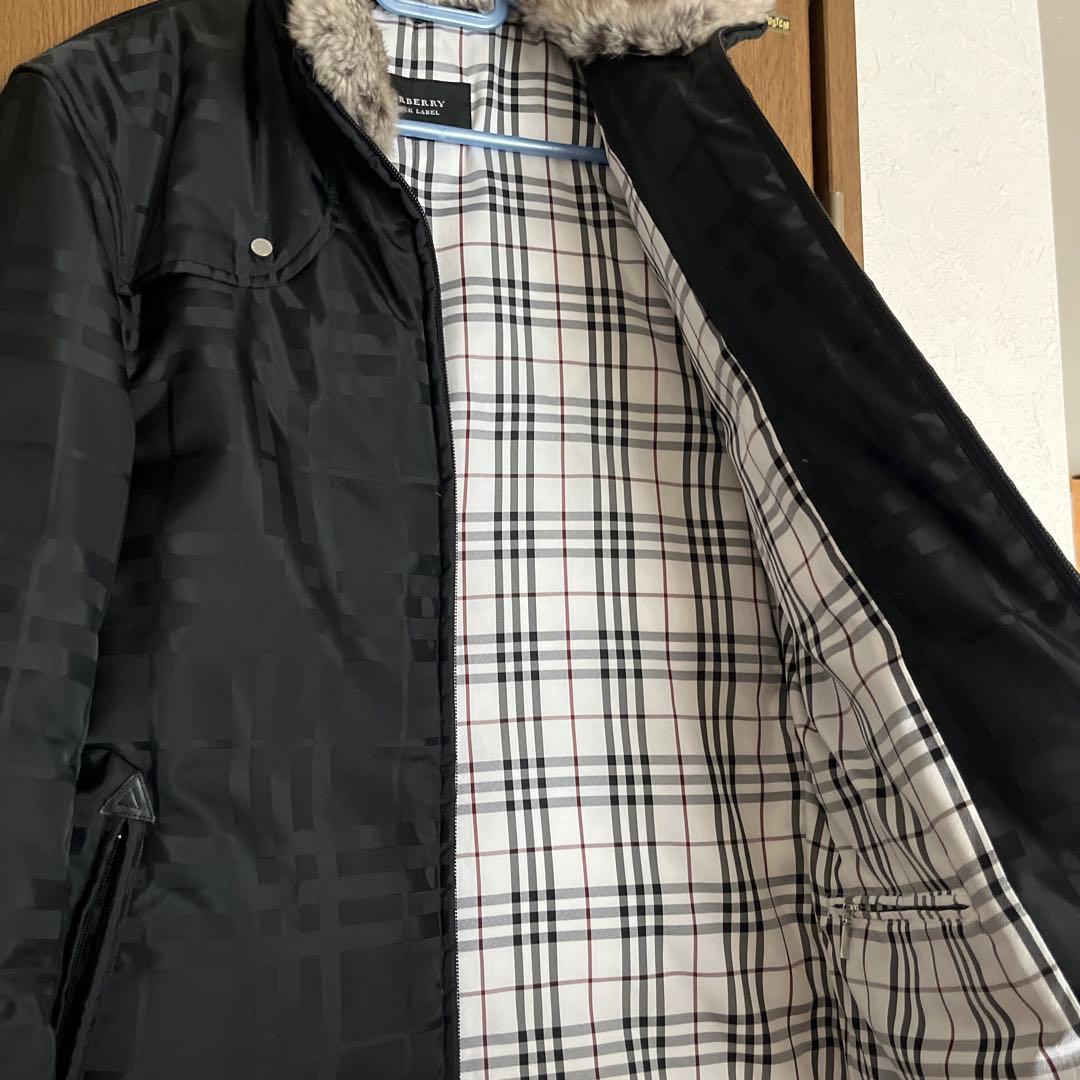バーバリーシャドーチェック柄ダウン【極美品】
