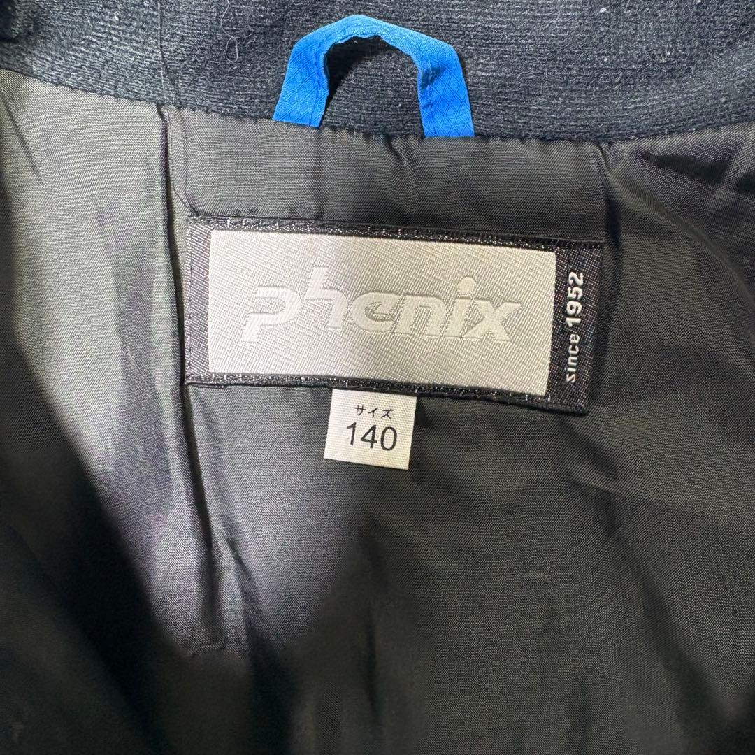 フェニックス　スノーボード　スキー　スノーウェア キッズ　セットアップ　紺　黒