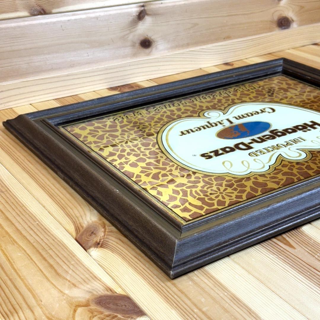 Haagen-Dazs ハーゲンダッツ パブミラー ビンテージ 鏡 アンティーク