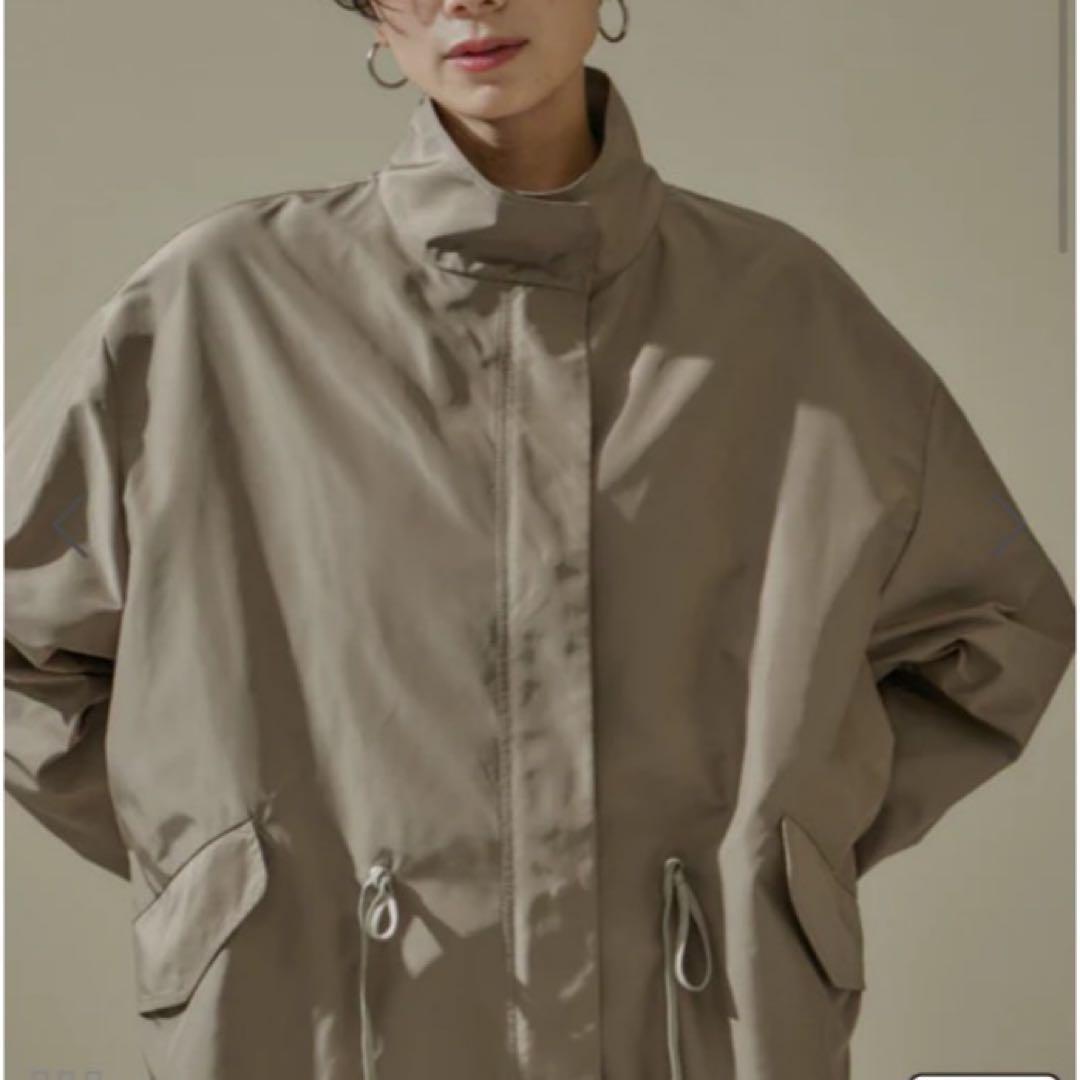 新品タグ付き✨サロンアダム エ ロペ ミリタリースタンドカラーコート ブラウン