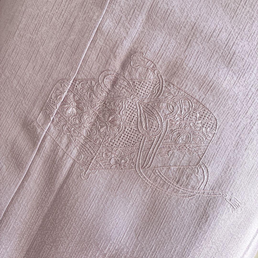 色無地　フルセット　着物　スモールサイズ　しつけ糸付き　正絹　文箱　古典　G15