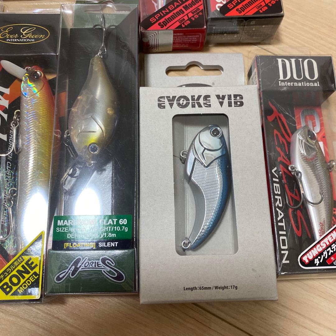 ハードルアーお得セット、マルノミフラット　スピンベイト　ポップ Xなど