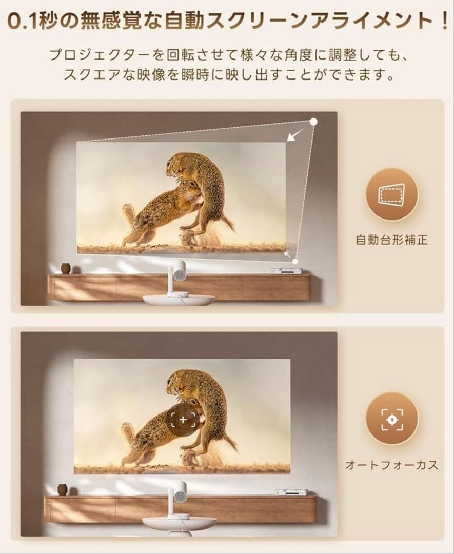 Google TV搭載・Netflix公式ライセンス ETOE プロジェクター