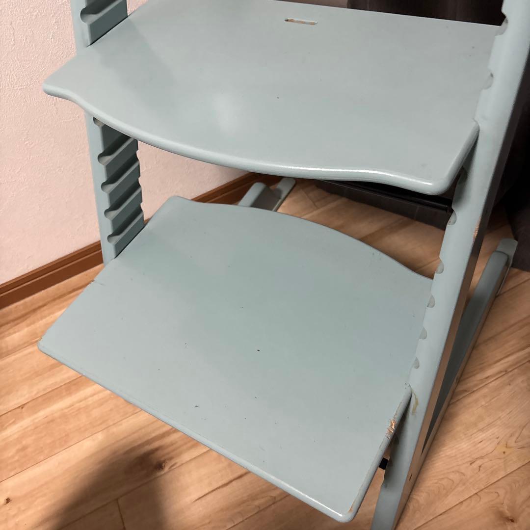 ストッケ　トリップトラップ　シリアルナンバー6 水色　状態普通　最安値