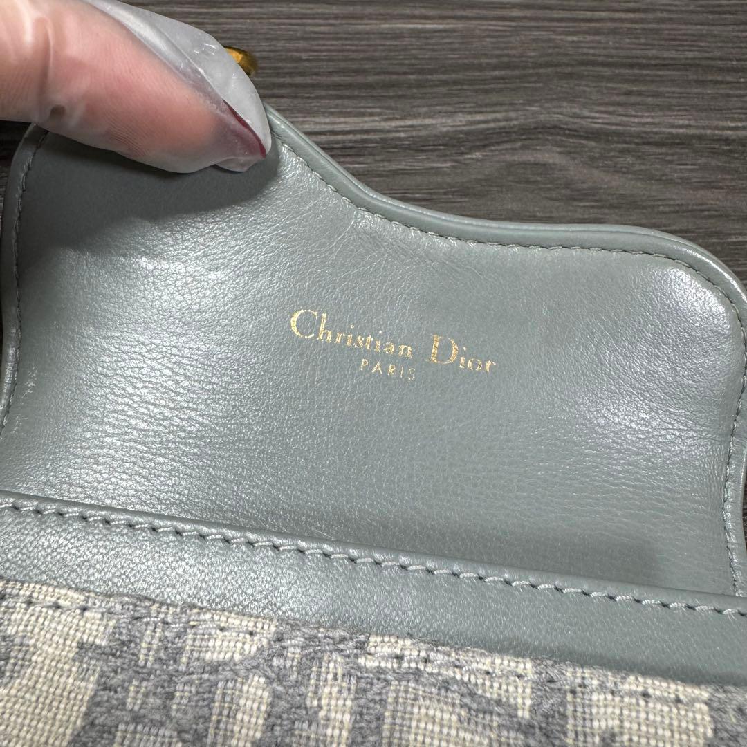 【最終値下げ】Dior Saddle Bloom カードホルダー名刺入れ グレー