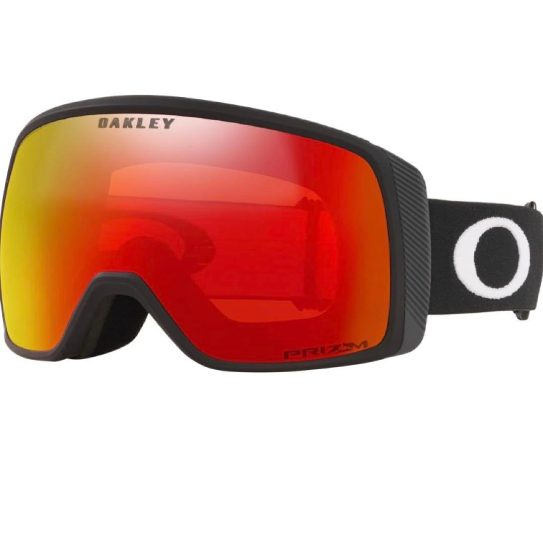 オークリー スノーボードゴーグル　フライトトラッカー 赤 ミラー レンズ