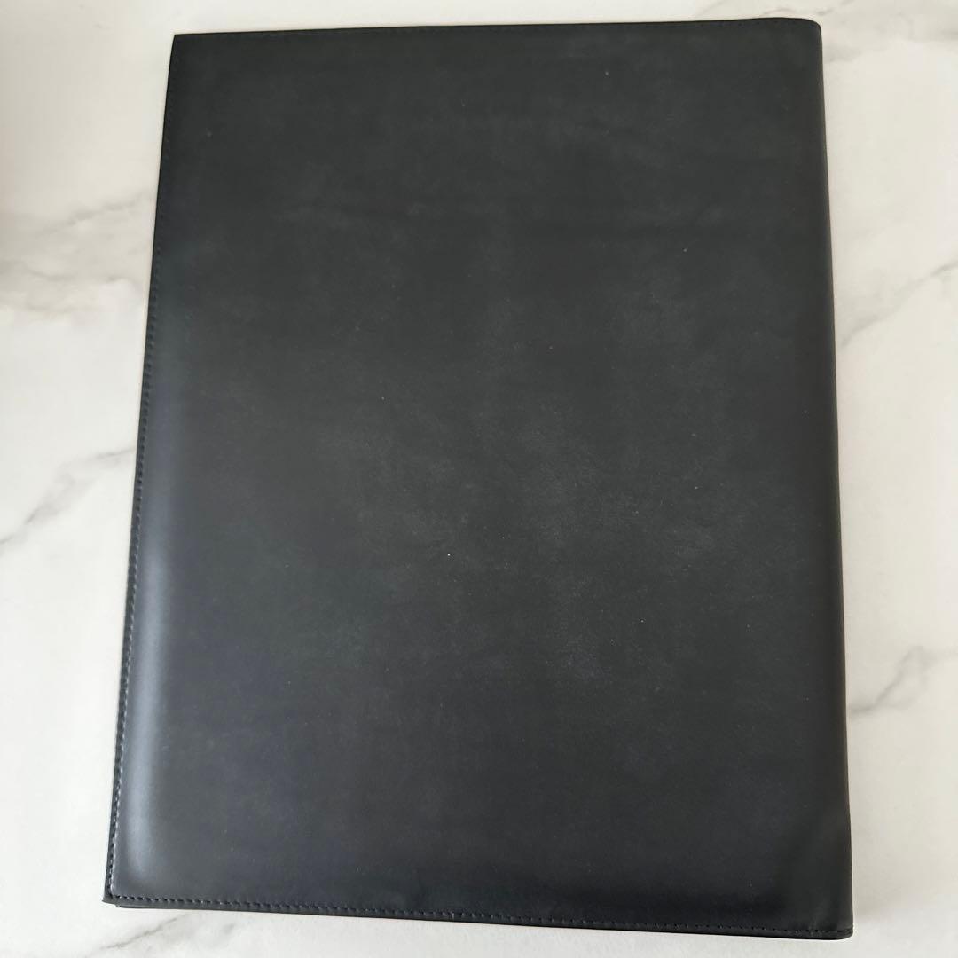 希少！ティファニー　本革　ノートパッドホルダー　A4 ブラック