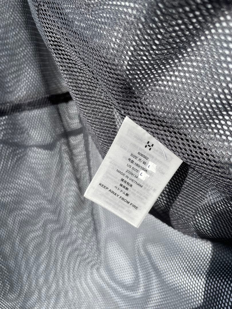 Haglöfs ホグロフス フード付きシェルジャケット メンズL ブラック