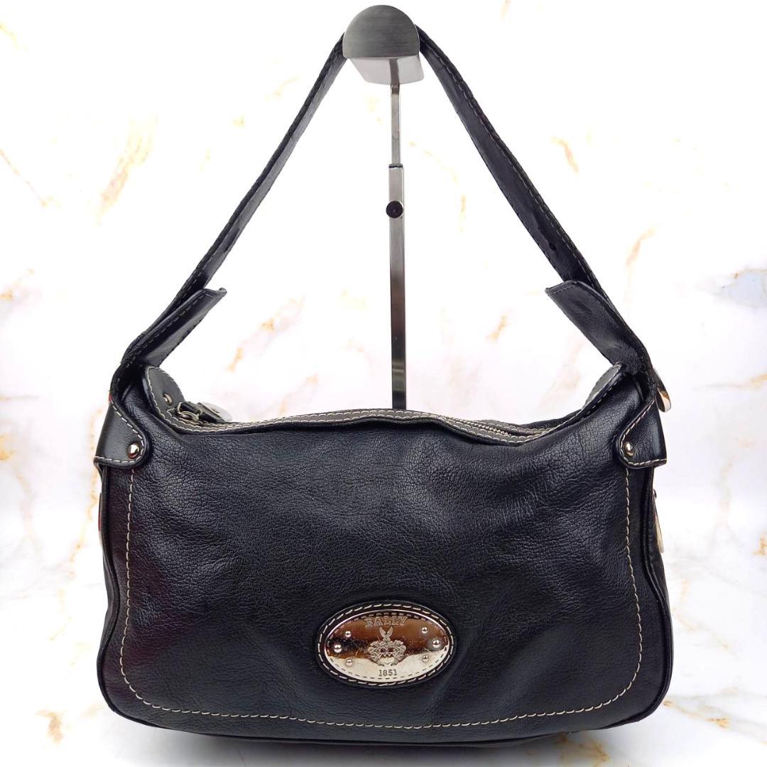 ✨良品✨ BALLY バリー ワンショルダーバッグ レザー ブラック y2k