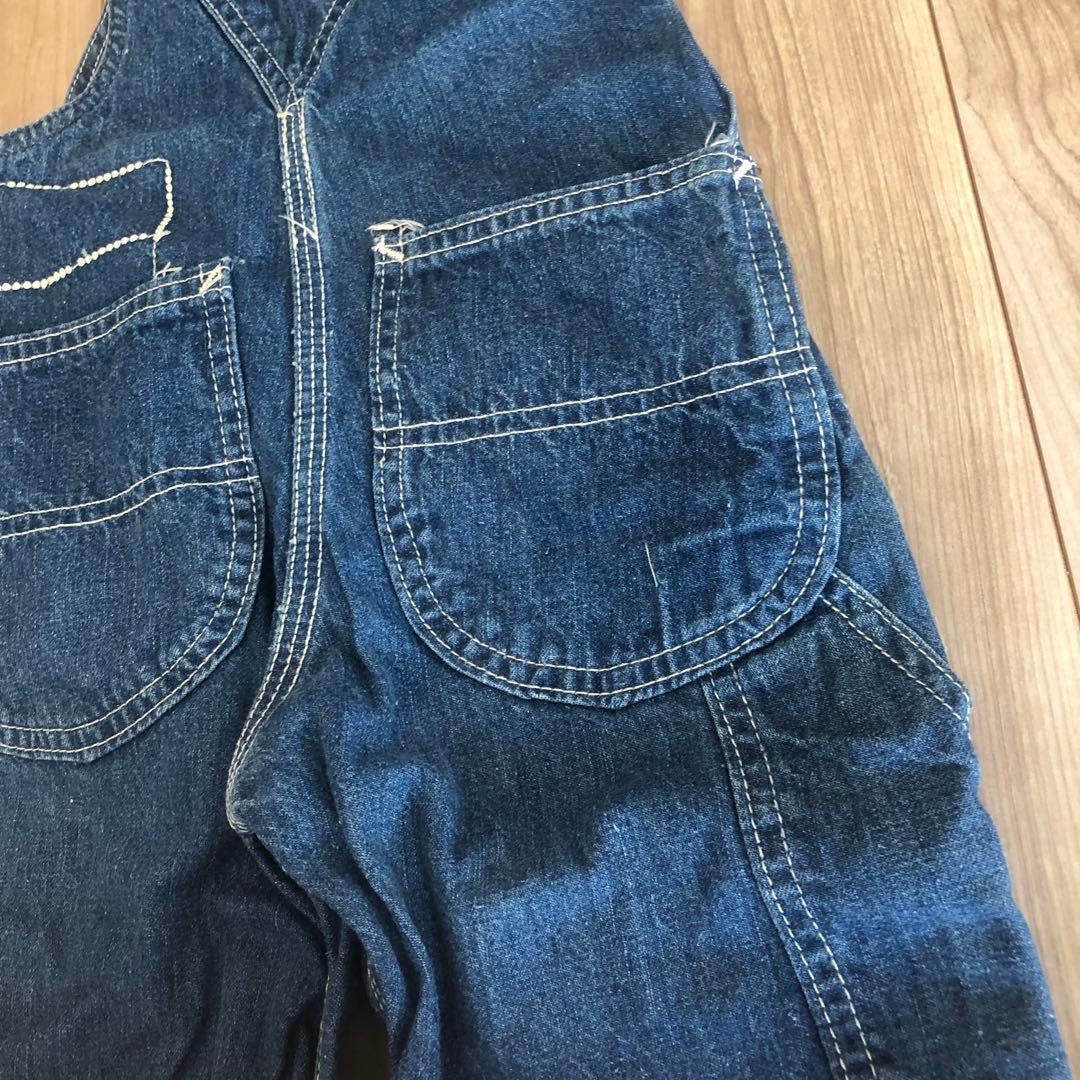 週末限定価格* 超Vintage ☆Lee デニムオーバーオール 100cm