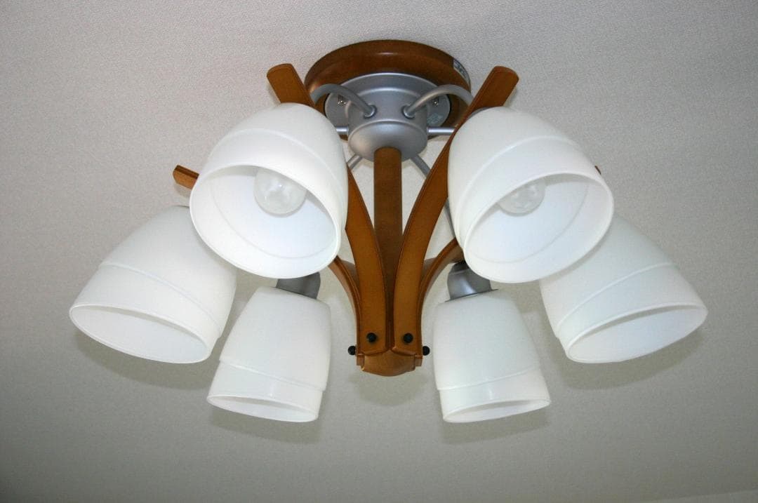 National シーリングライト シャンデリア 6灯 LED電球セット