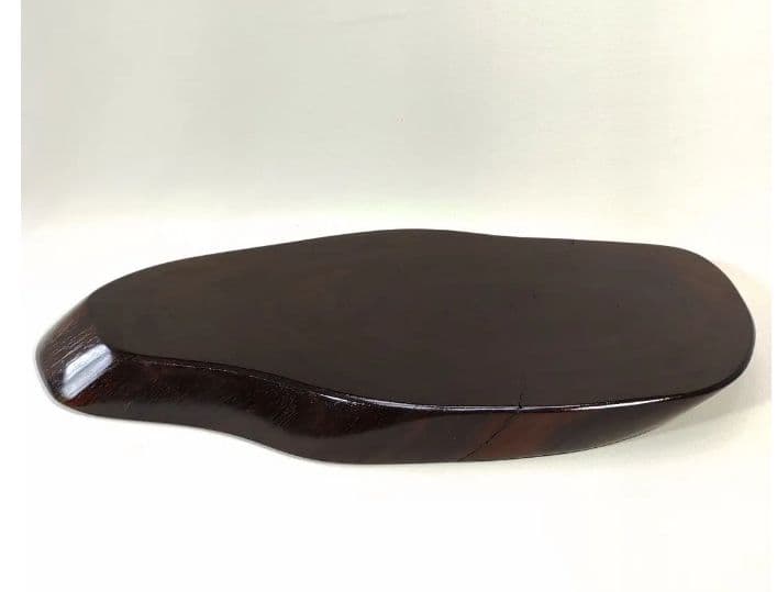 [未使用 美品]　本紫檀　平花台　唐木　無垢材　希少　紫檀　花台　平台　日本製