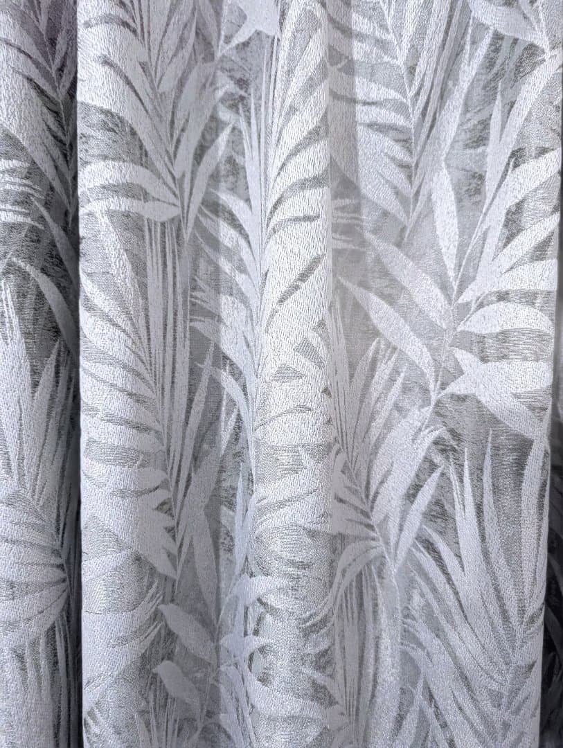 裏地付き遮光2級・遮熱ジャカードカーテン 100X110X2