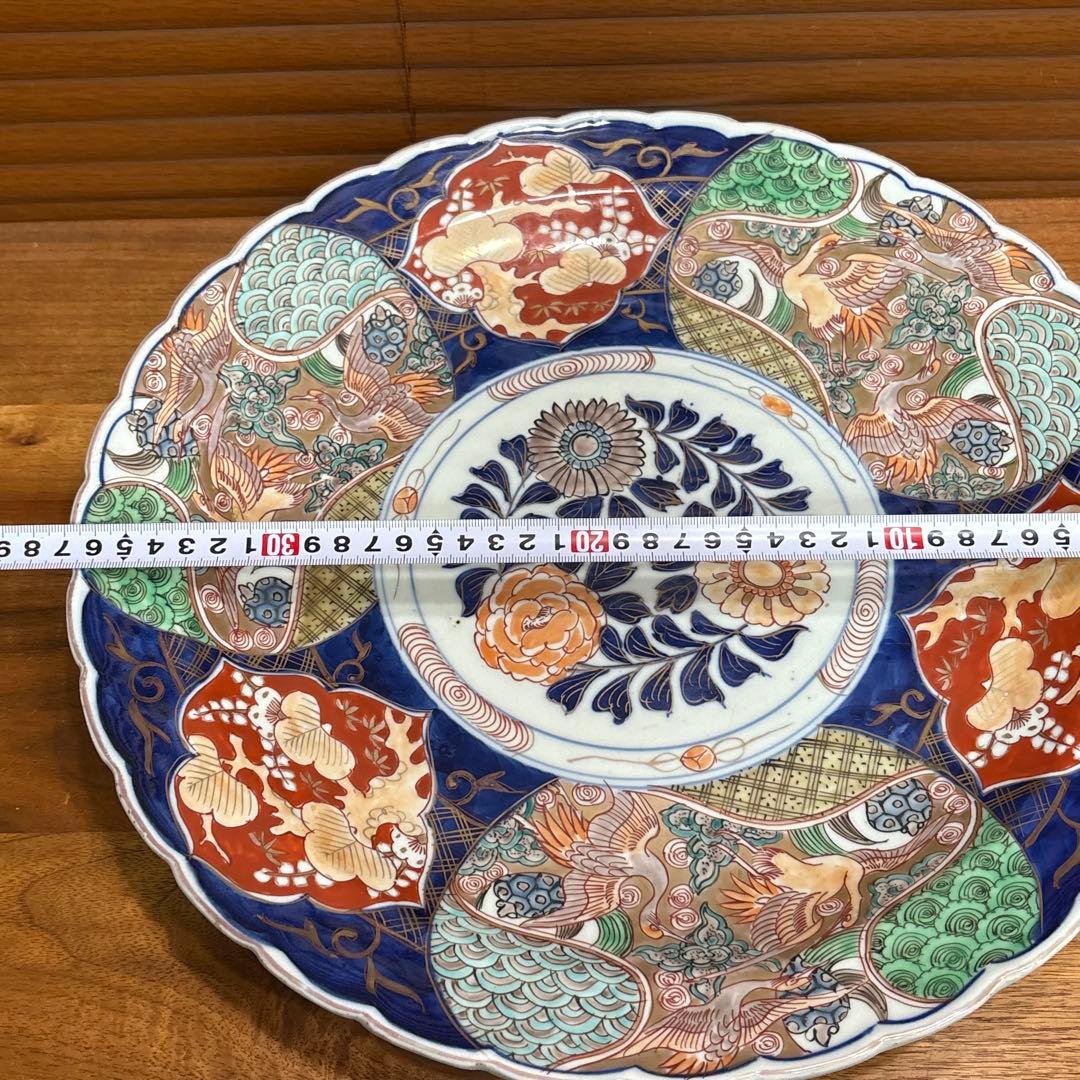 江戸時代◎古伊万里 赤絵　大皿　正月　御節　おもてなし