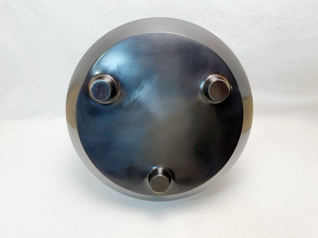 未使用 茶道具 風炉師 金谷浄雲 唐銅面取風炉 釜師菊地政光 刷毛目 尻張釜等