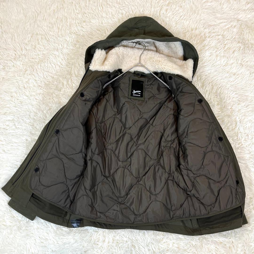 極美品✨ デンハム ボアライナー付 マウンテンパーカー モッズコート 3way