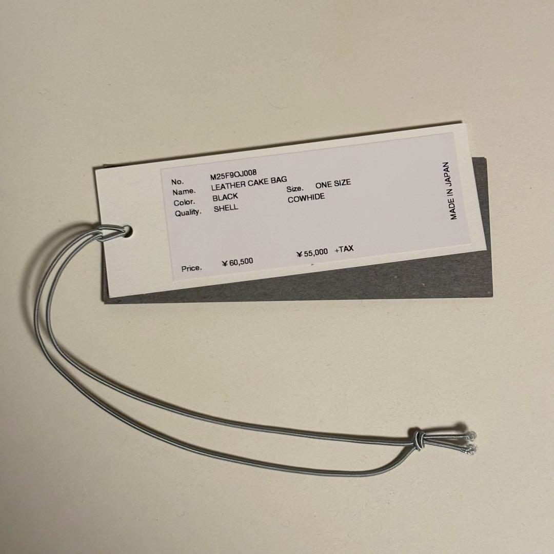 バッグ MASU 25AW LEATHER CAKE MINI BAG BLACK